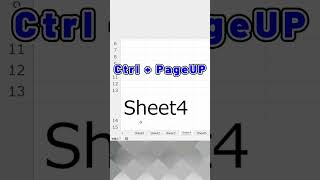 【Excel】シートを素早く切り替える #shorts