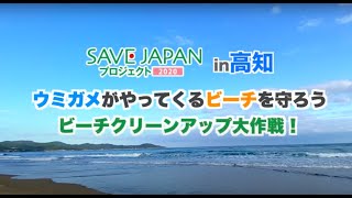 ウミガメがやってくるビーチを守ろう　ビーチクリーンアップ大作戦！SAVE JAPAN プロジェクト2020in高知