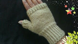 How to knitt a hand gloves. हाथों के दस्तानों की बुनाई कैसे करें..