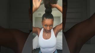 Easy hair puff hack! #naturalhair #naturalhairtips