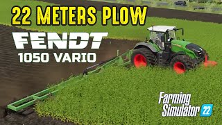 FS22 Plowing - Fendt 1050 Vario \u0026 Lizard SM 72 - Farming Simulator 22