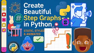 Create Beautiful Step Graphs in Python – Static, Styled & Animated | #pyforpython #stepgraph