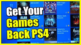 What happens if i delete a purchased game on ps4 (Easy Tutorial)