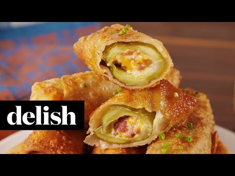 How to Make Pickle Egg Rolls | Recipe | Delish How to Make Pickle Egg Rolls | Recipe | Delish