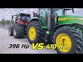 Case AFS 380 VS John Deere 8R 410 - Tug Of War match/Which wins? NEW ! ! !