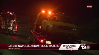 Flash flooding blocks I-459 ramp to I-65 North