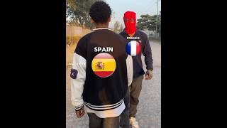 Spain vs France 💀 #trending #football #shortvideo