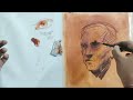 acrylic mai portrait kaise kare how to make portrait in acrylic howtomakepainting art portrait