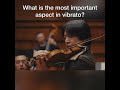 What is the most important aspect in vibrato?