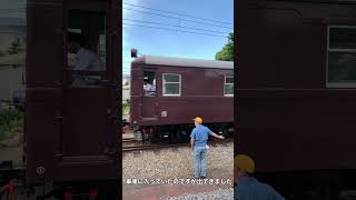 【#shorts】大雄山駅のイベントの後にいた茶色い電車