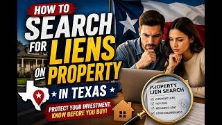 How to search for liens on property in Texas