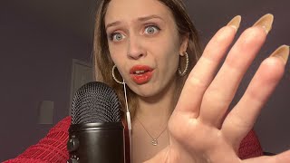 ASMR Fast And Aggressive/ Trigger words and visuals. Mic sounds, hand sounds, mouth sounds, etc.