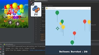 Balloon Shooter Game using Python PyGame | Beyond Coding |