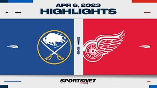 NHL Highlights | Sabres vs. Red Wings - April 6, 2023