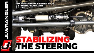 Jeep JL Wrangler Steering Stabilizer Fox Performance Series 2.0 TS Installation