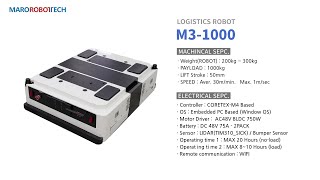 [MAROROBOT Co.,Ltd] LOGISTICS ROBOT(M3-1000) 제품 소개영상 (ENG)