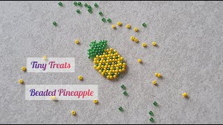 Beaded Pineapple | Brick stitch Pineapple