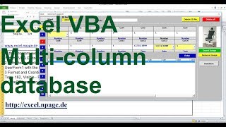 106 Create multi column database with search engine and images in Excel VBA yourself