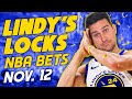 NBA Picks for EVERY Game Tuesday 11/12 | Best NBA Bets & Predictions | Lindy's Leans Likes & Locks