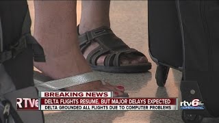 Delta flights resume after flights grounded due to computer problems