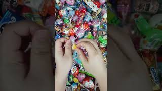 Satisfying Video. Candy, Lollipop,or Chocolate opening eating ASMR. Video # 0034