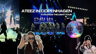 Ateez in Copenhagen 🇩🇰| Towards the light tour, sightseeing \u0026 chaotic screaming at Mingi