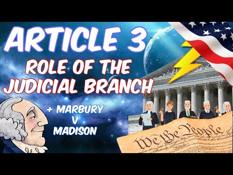 What does Article III do what major court did it create what did it give Congress the power to do?
