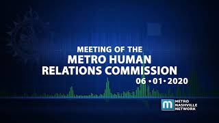 Statement of the Metro Human Relations Commission June 1 - by Commissioner Davie Tucker