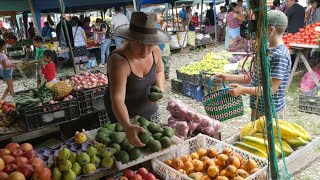 Experience the Sunday open air market in Yantzaza Ecuador