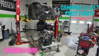 LS SWAPPED MY G37 IN 30 MINUTES!! | Cammed+Open Header LS G37 First Startup |