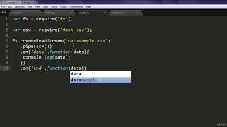 Learn NodeJS : Read CSV File