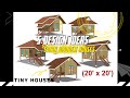 5 Design Ideas-Small Wooden Houses.Tiny House.idea rumah kayu kecil tapi cantik.rumah kebun/dangau