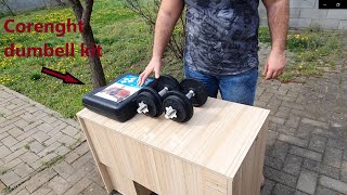 Corenght Domyos dumbell kit WEIGHT TRAINING 20 KG THREADED WEIGHTS KIT review