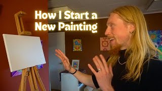 How I start a painting - Stefán Elí