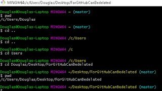 Navigating Git Bash commands