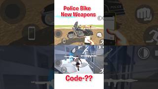 New Weapons+ Police Bike cheat code in indian bike driving 3d || indian bike driving 3d new update