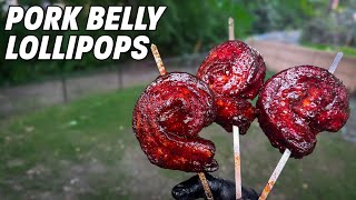 Smoky Pork Belly Lollipops - Ole Hickory CTO | Ash Kickin' BBQ