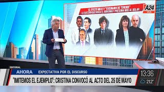 Acto del 25 de mayo: expectativa por el discurso de Cristina Fernández de Kirchner
