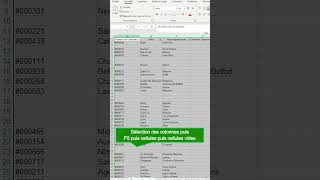 #shorts L'astuce pour supprimer des lignes vides rapidement dans #Excel 🤔