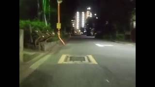 【自転車車載・夜】草加市青柳１丁目付近〜ドラッグストアセイムス八潮松之木店(2016/06/10)