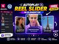 Video Slider Wordpress | Auto Play Video Slider in Elementor