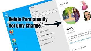 How to delete administrator picture permanently from windows 10