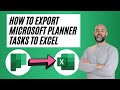 How To Export A Planner Task List To Excel