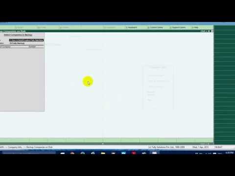 How to take Tally ERP 9 Backup in TBK009 File Format How to take Tally ERP 9 Backup in TBK009 File Format