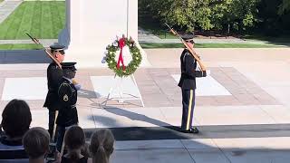 Washington DC Arlington National Cemetery Changing of the Guard Laying Wreath trip September 2021