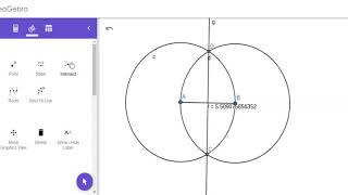 Bisecting Segment using Geogebra