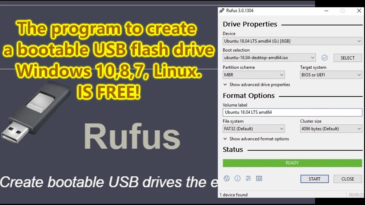 Rufus Program: How To Create A Bootable USB Flash Drive Windows 10,8,7 ...