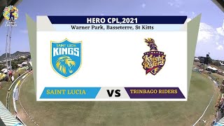 Trinbago Knight Riders vs Saint Lucia Kings,9th Match,Live Cricket Match Today,TKR v SLK