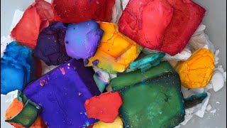 Dyed \u0026 Fresh Soft BSN Gym Chalk Crush | Oddly Satisfying ASMR | Vibrant Dyed Rainbow Chalk