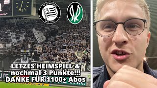 LETZTES HEIMSPIEL + DANKE für  1100+ Abonnenten! ❤️ | Sturm Graz vs. SV Ried